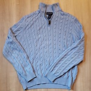 Brooks Brothers Half-Zip Cable Knit Sweater